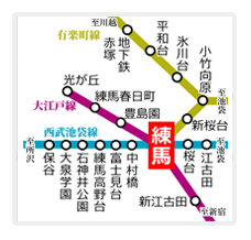 練馬駅周辺路線図